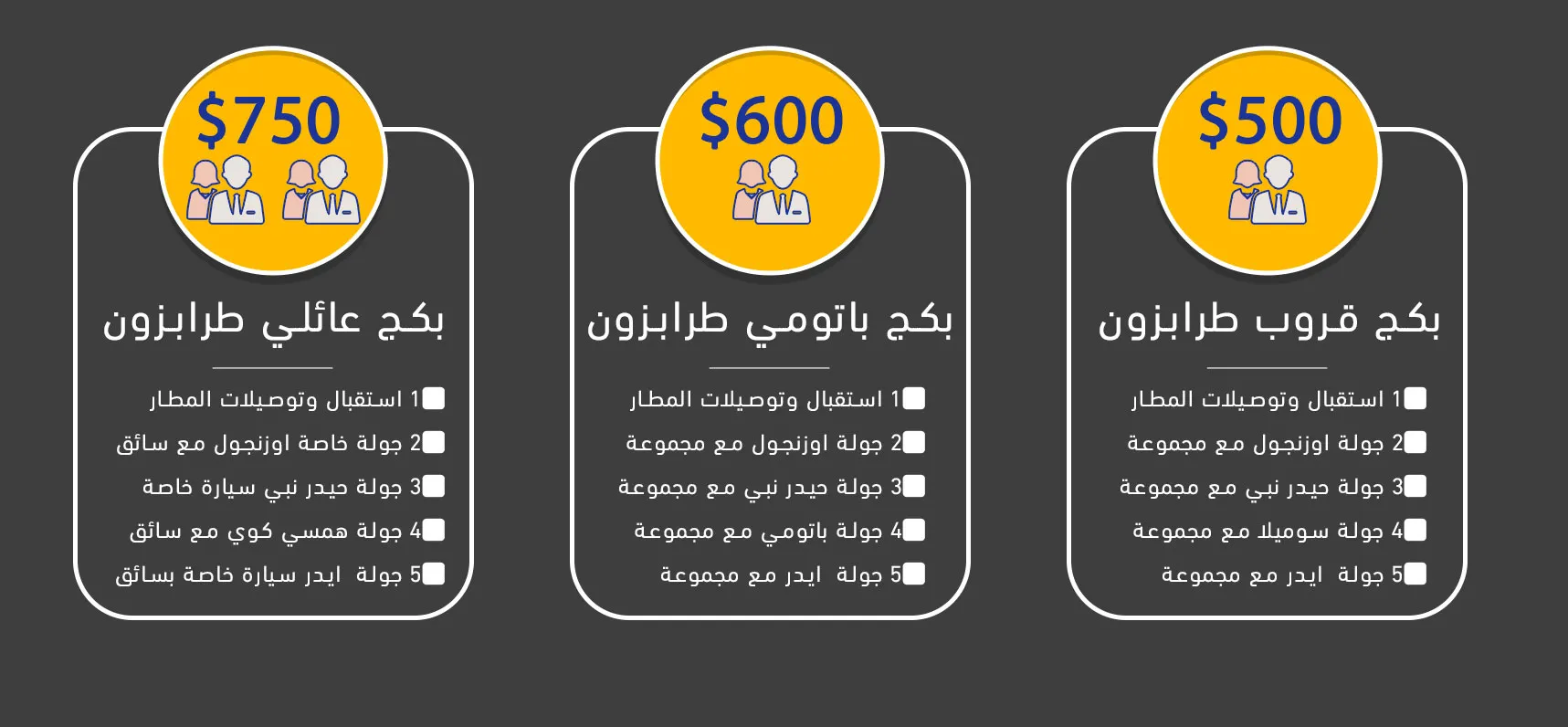 بكجات عرض سياحي في طرابزون