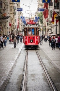 tram, taksim square, city, وكالة السياحة في تركيا